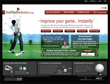 Tablet Screenshot of golfballselector.com